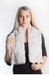 Rex fur scarf - grey